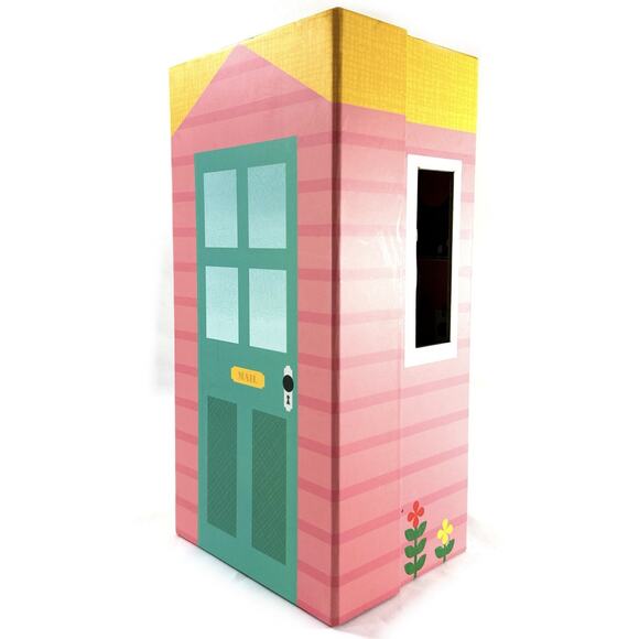 Petit Collage Cardboard Dollhouse Art Studio Playset w/ Plush Bear & Furniture - Picture 5 of 7